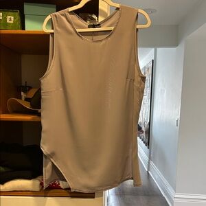 Ro & De Sleeveless Blouse in Beige